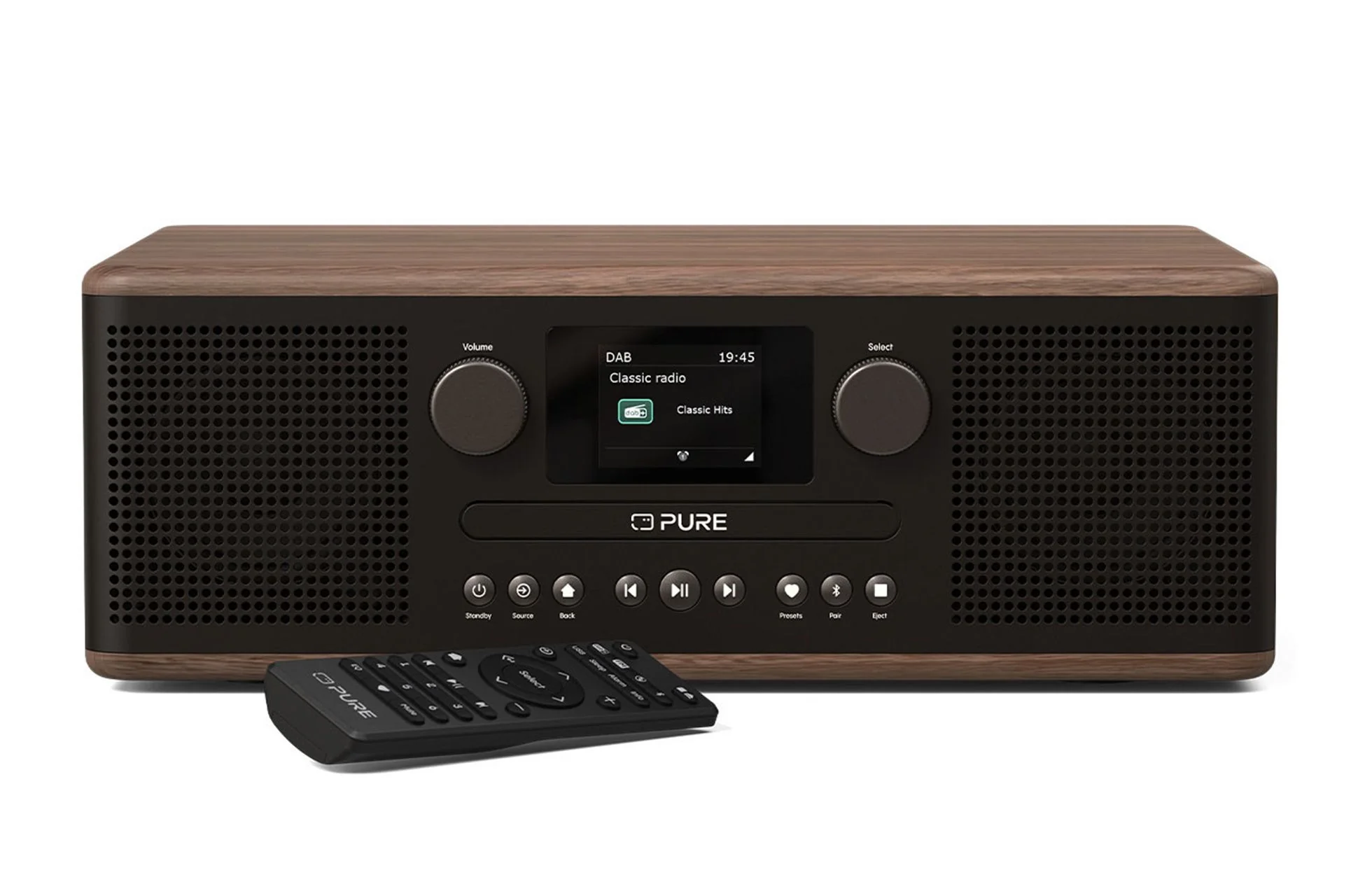 Pure Classic C-D6 DAB+ FM Radio with Bluetooth CD Player Coffee Black - Image 4