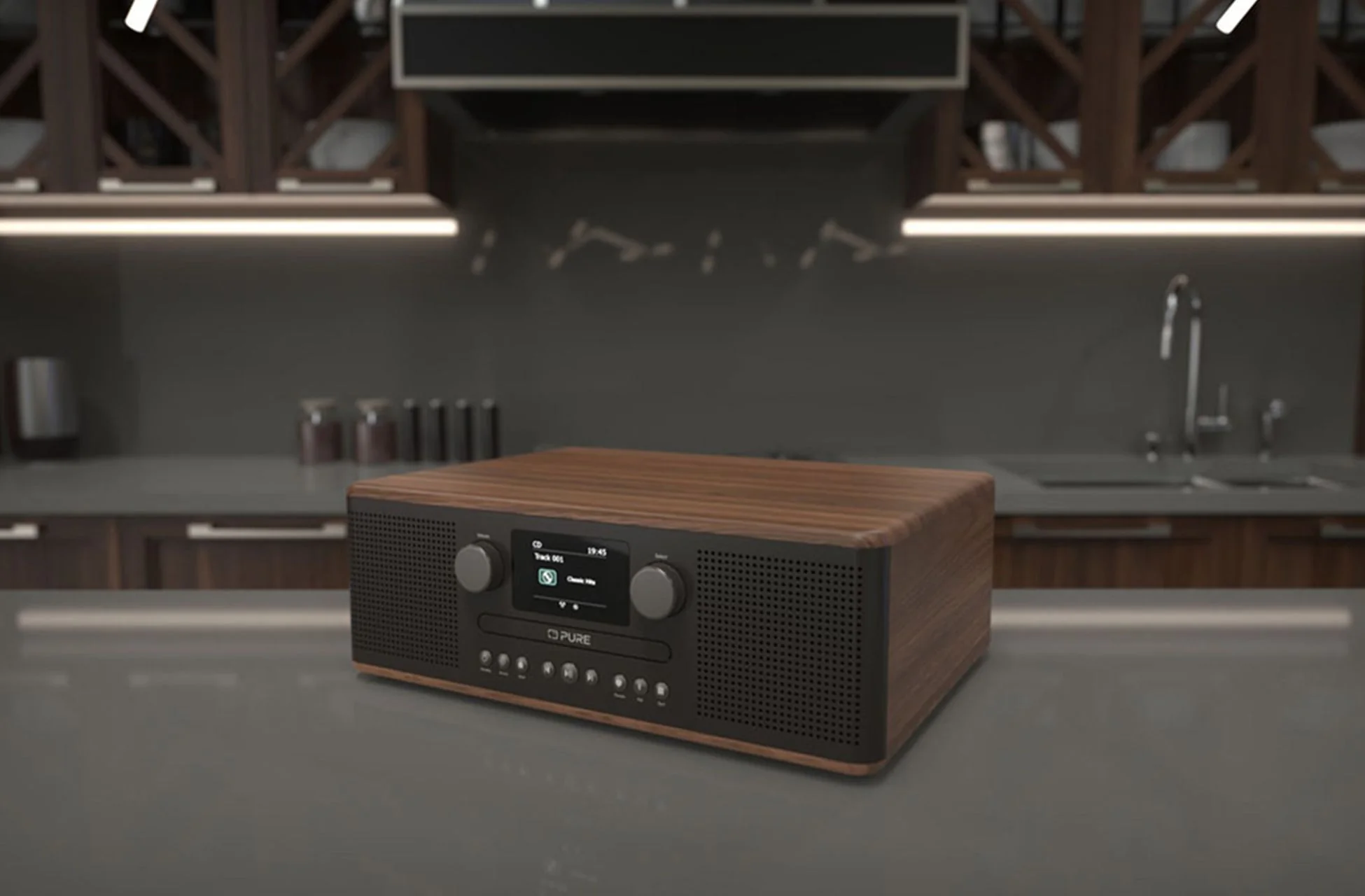 Pure Classic C-D6 DAB+ FM Radio with Bluetooth CD Player Coffee Black - Image 7