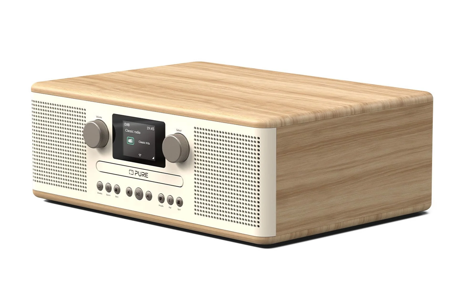 Pure Classic C-D6 DAB+ FM Radio with Bluetooth CD Player Cotton White - Image 2