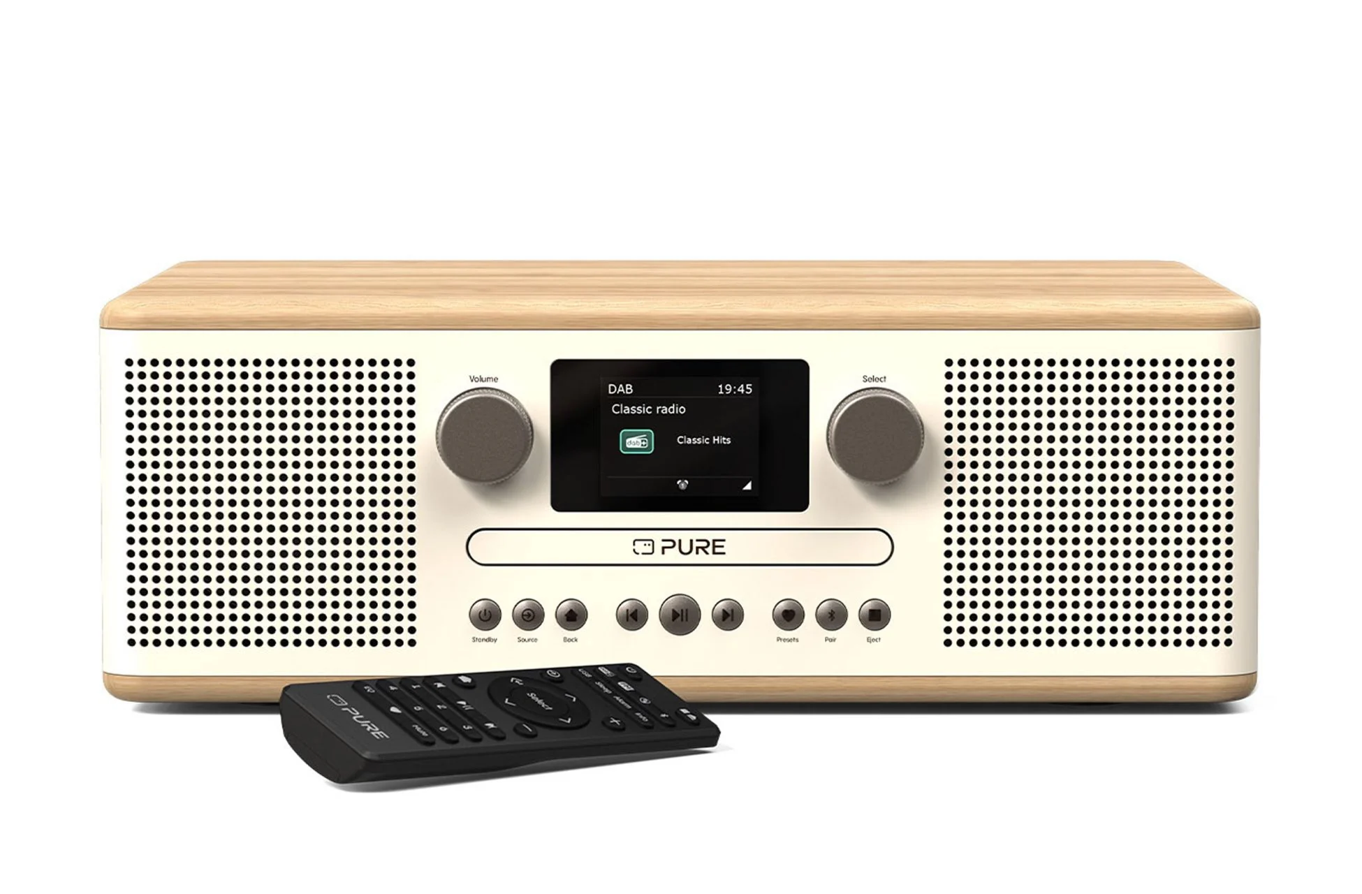 Pure Classic C-D6 DAB+ FM Radio with Bluetooth CD Player Cotton White - Image 3