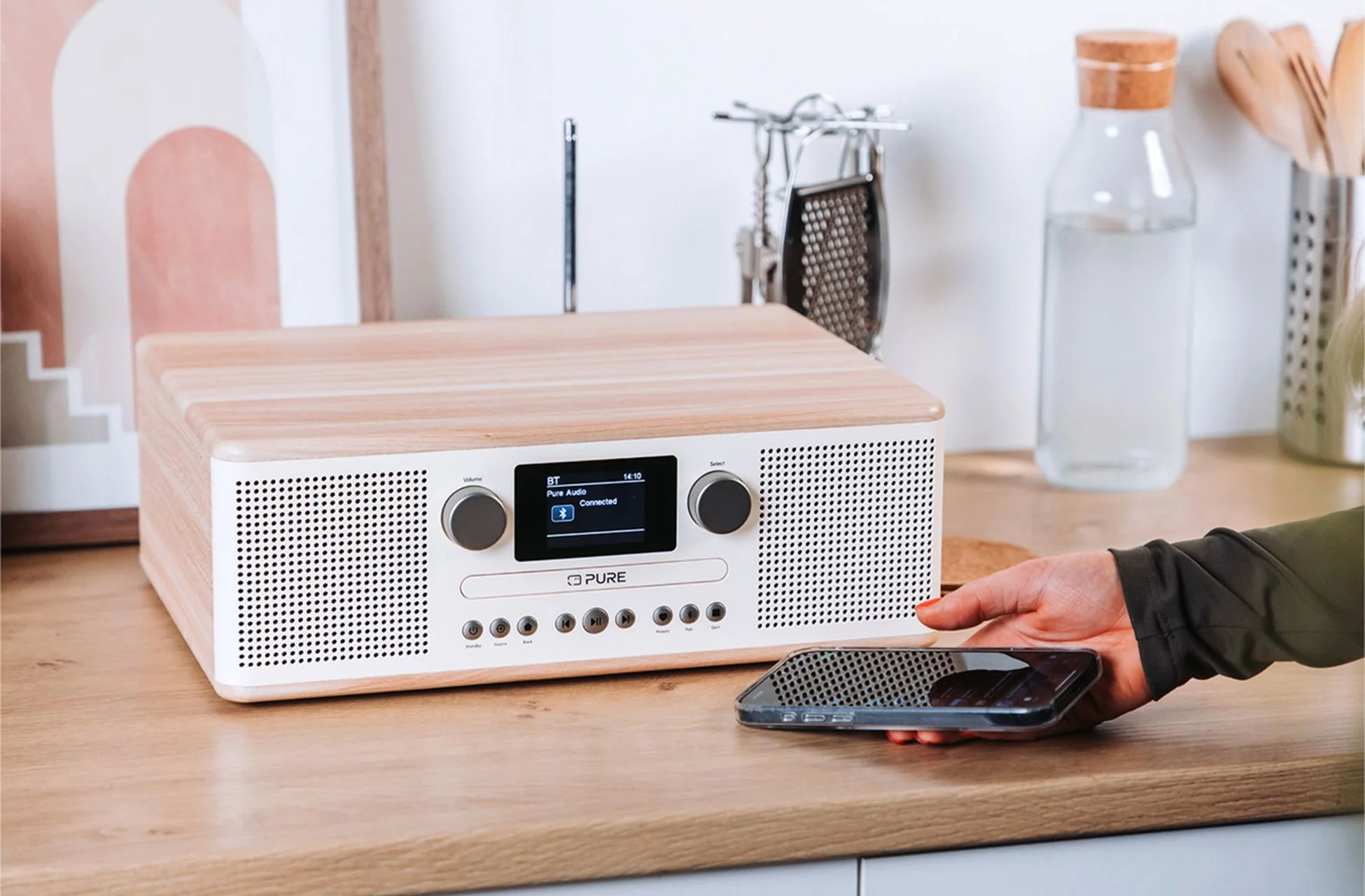Pure Classic C-D6 DAB+ FM Radio with Bluetooth CD Player Cotton White - Image 5