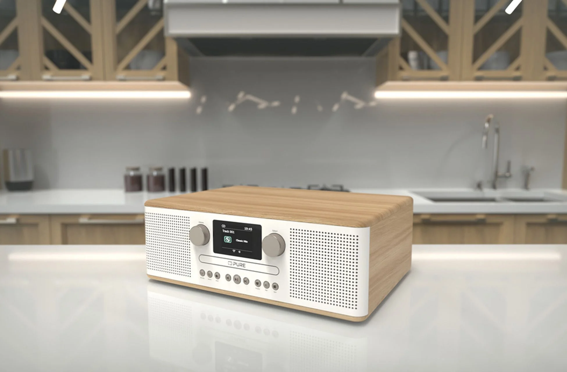 Pure Classic C-D6 DAB+ FM Radio with Bluetooth CD Player Cotton White - Image 7