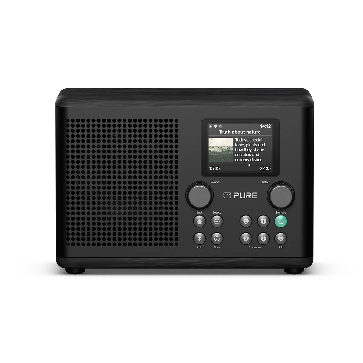 Pure Classic H4i Compact DAB+ FM Internet Radio with Bluetooth - Black - Image 2