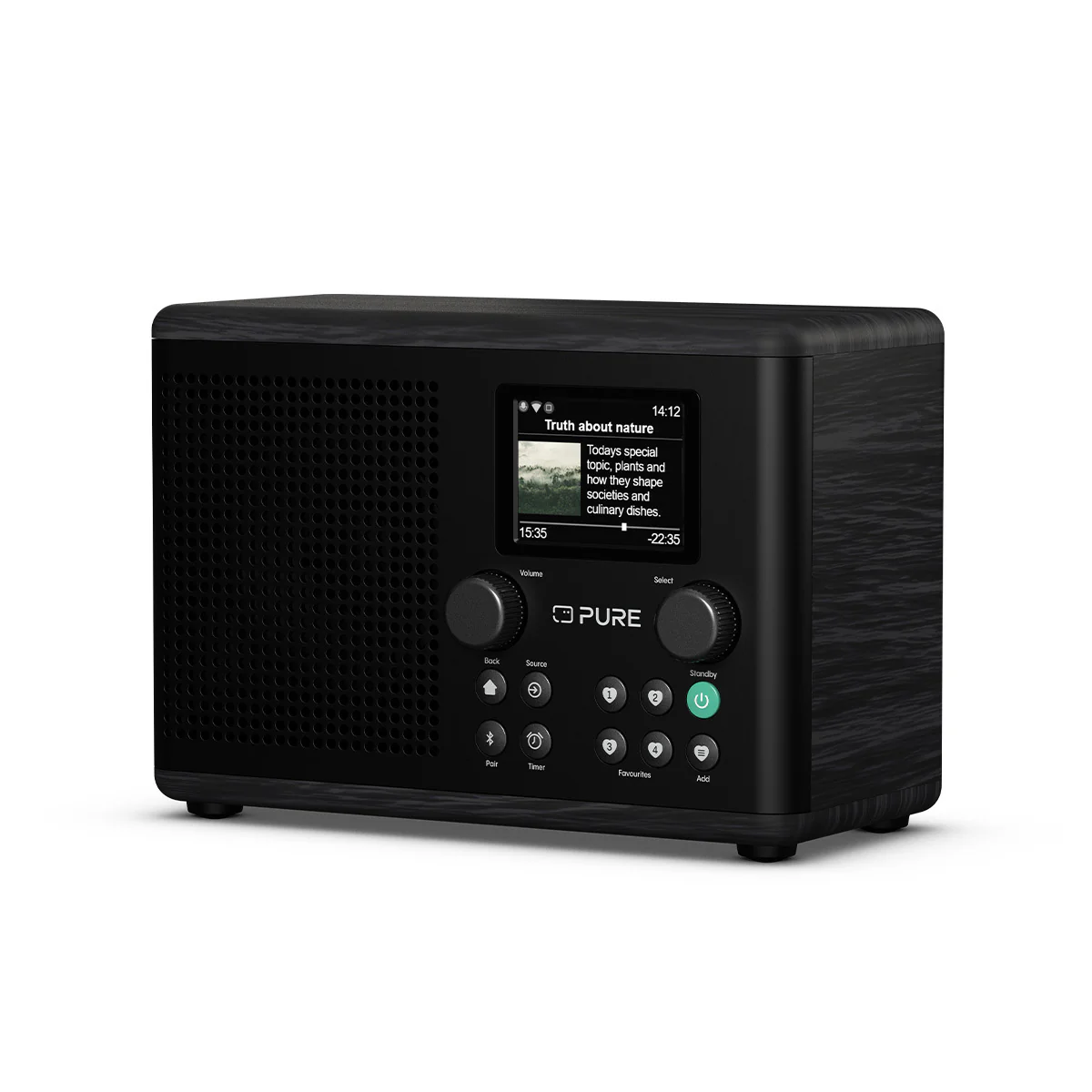Pure Classic H4i Compact DAB+ FM Internet Radio with Bluetooth - Black - Image 3
