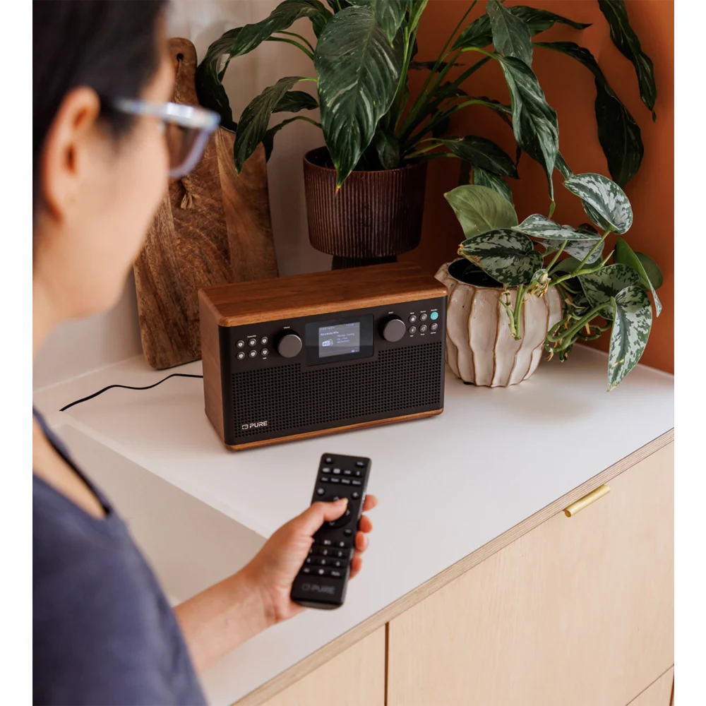 Pure Classic H6 DAB DAB+ FM Stereo Digital Radio with Bluetooth - Coffee Brown Walnut - Image 10