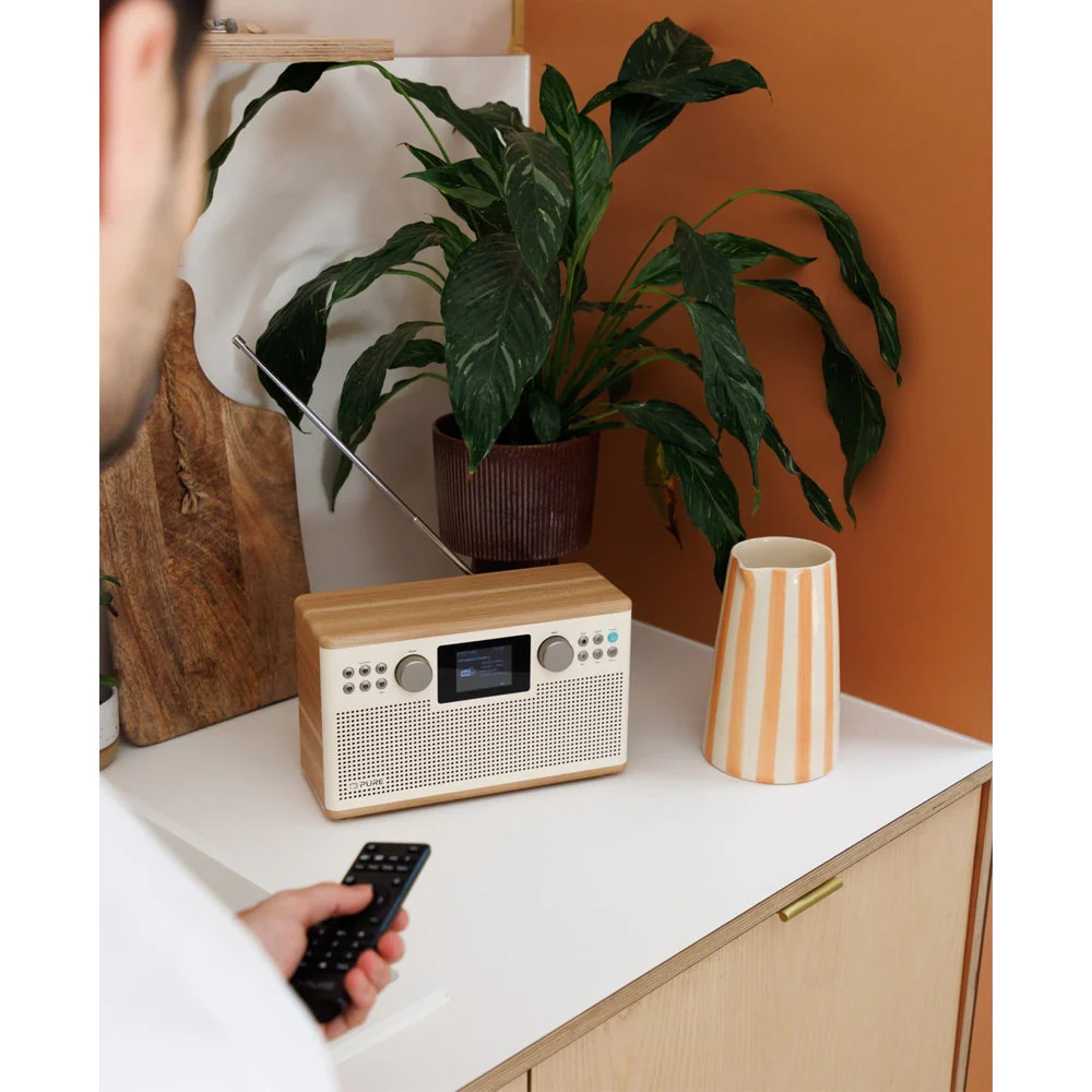 Pure Classic H6 DAB DAB+ FM Stereo Digital Radio with Bluetooth - Cotton White Oak - Image 10