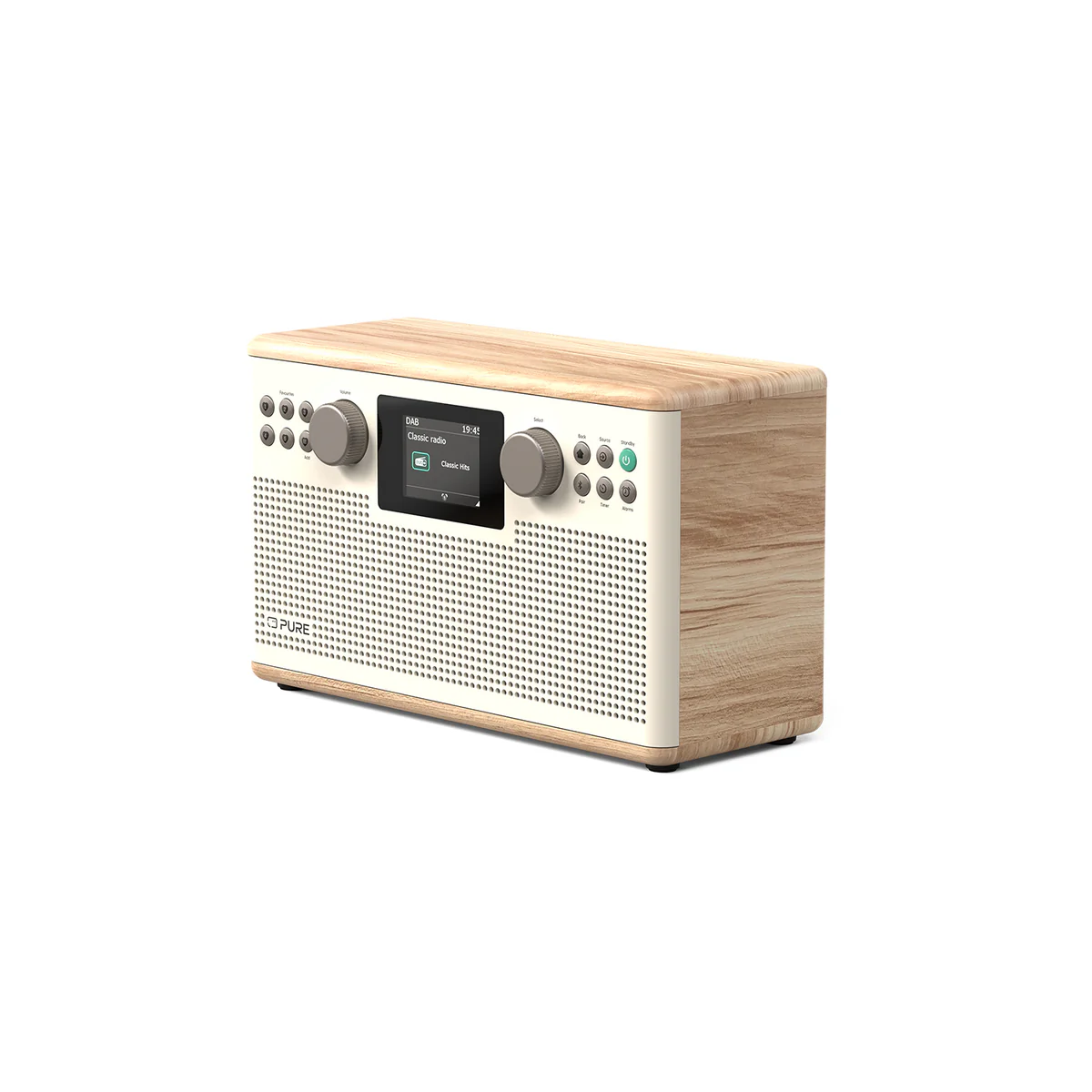 Pure Classic H6 DAB DAB+ FM Stereo Digital Radio with Bluetooth - Cotton White Oak - Image 12