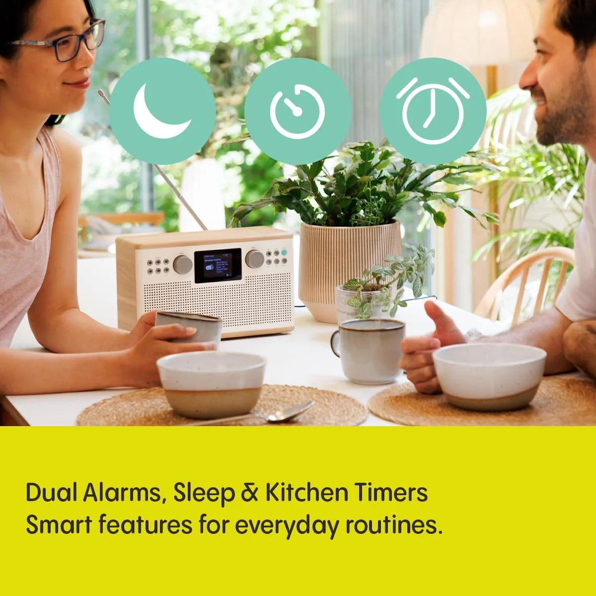 Pure Classic H6 DAB DAB+ FM Stereo Digital Radio with Bluetooth - Cotton White Oak - Image 8