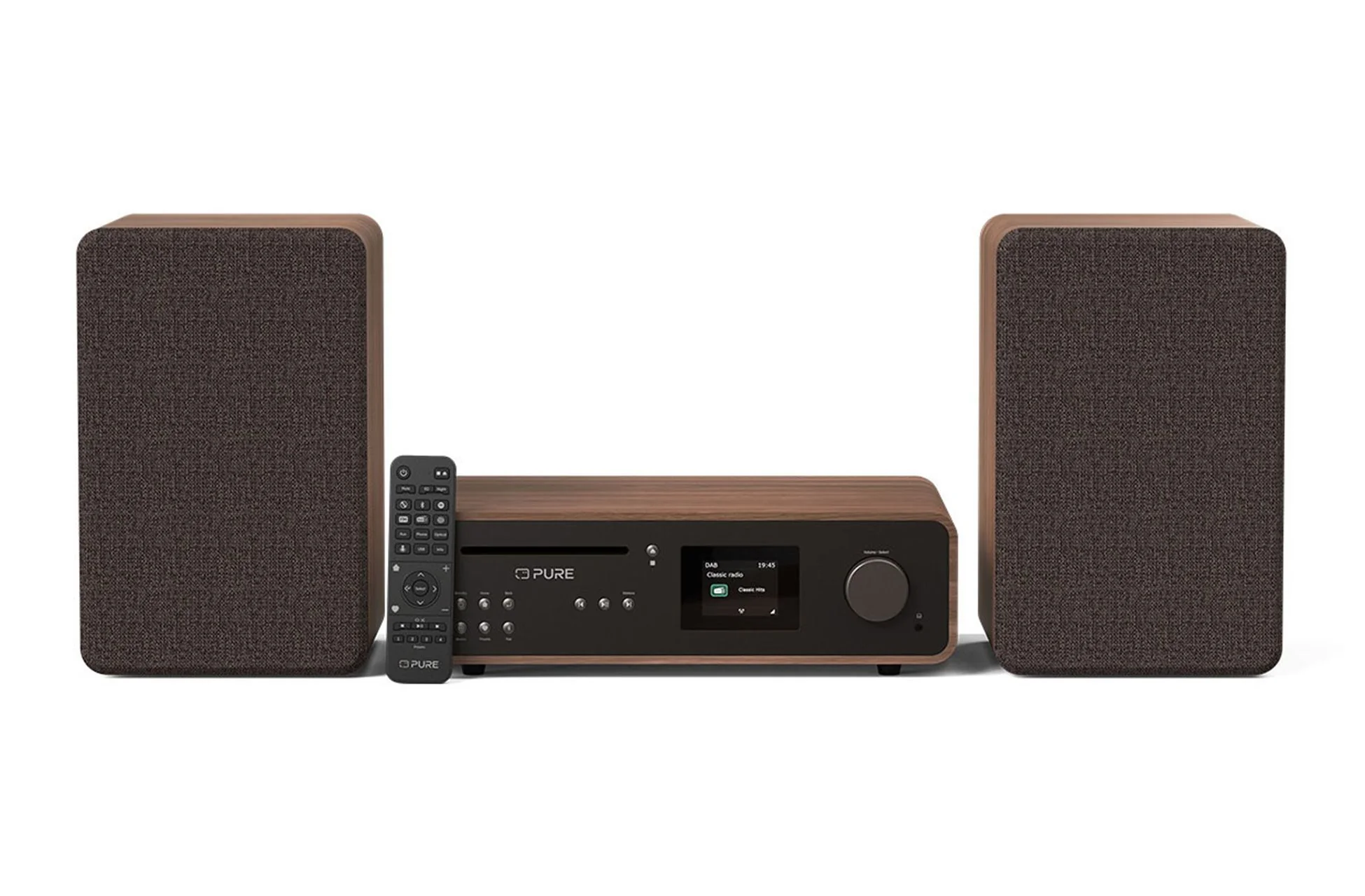 Pure Classic Stereo DAB DAB+ FM with Bluetooth CD Player and Internet Radio Music System Coffee Black - Image 3