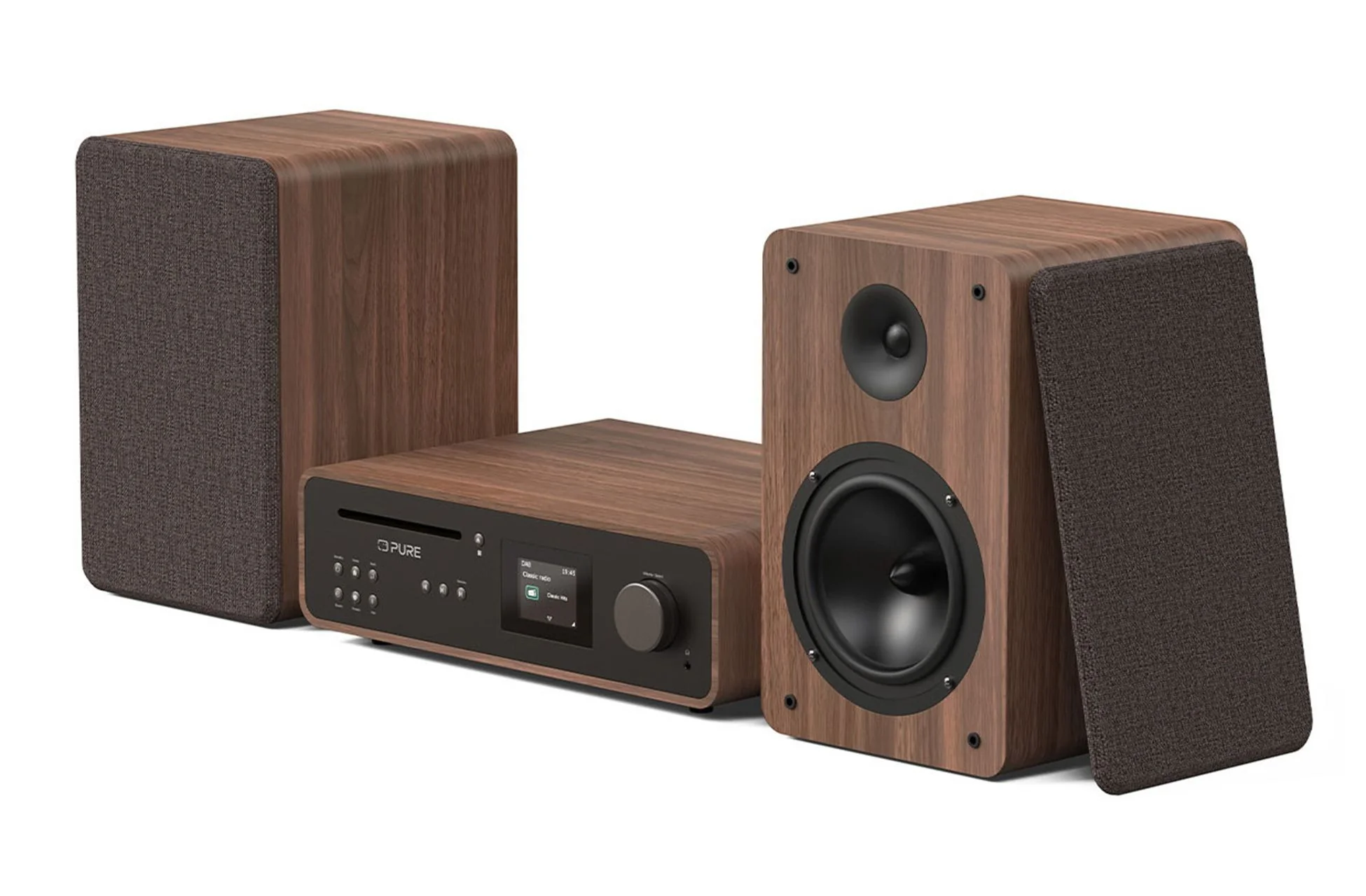 Pure Classic Stereo DAB DAB+ FM with Bluetooth CD Player and Internet Radio Music System Coffee Black - Image 5