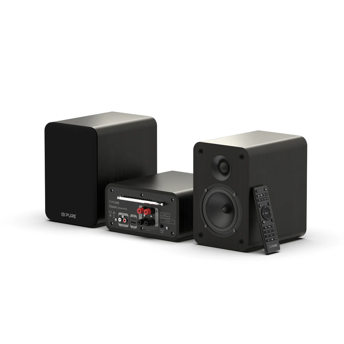 Pure Classic Stereo Mini DAB DAB+ FM Radio with Bluetooth CD Player Micro Stereo System Black - Image 9