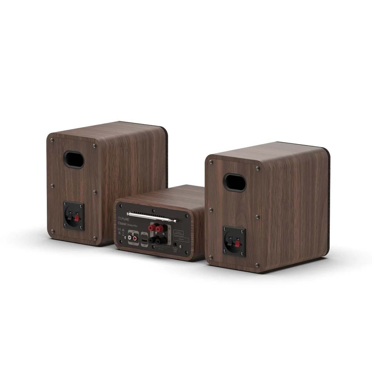 Pure Classic Stereo Mini DAB DAB+ FM Radio with Bluetooth CD Player Micro Stereo System Coffee Brown Walnut - Image 4
