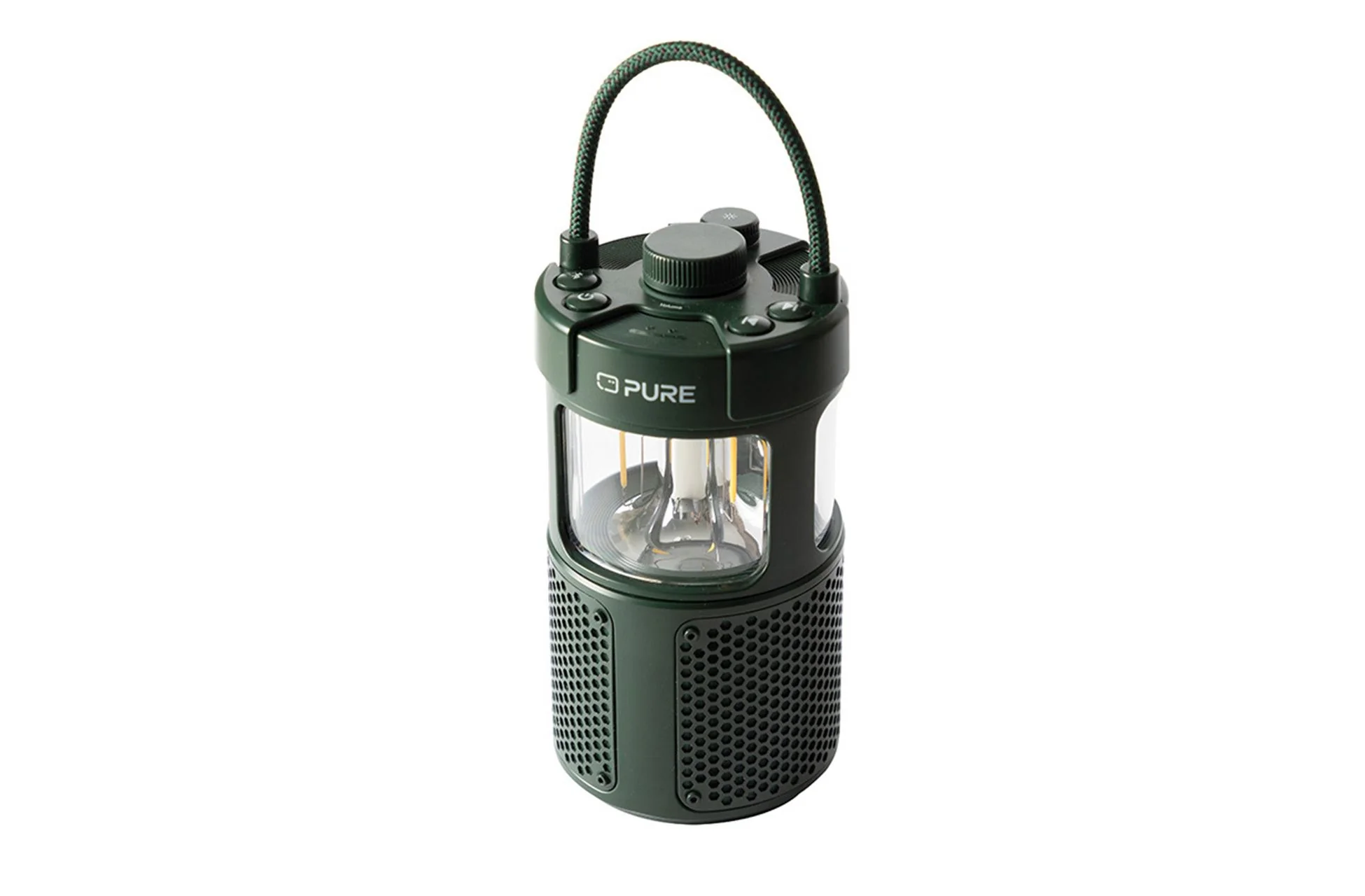 Pure Woodland Glow Waterproof Outdoor Portable Bluetooth Speaker with LED lamp - Image 2