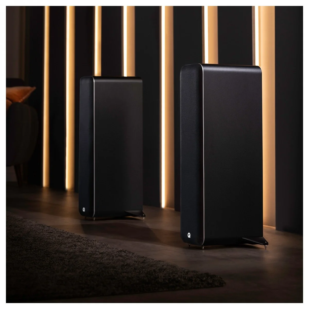 Q Acoustics M40 Powered Bluetooth Floorstanding Speakers Pair Black - Image 15