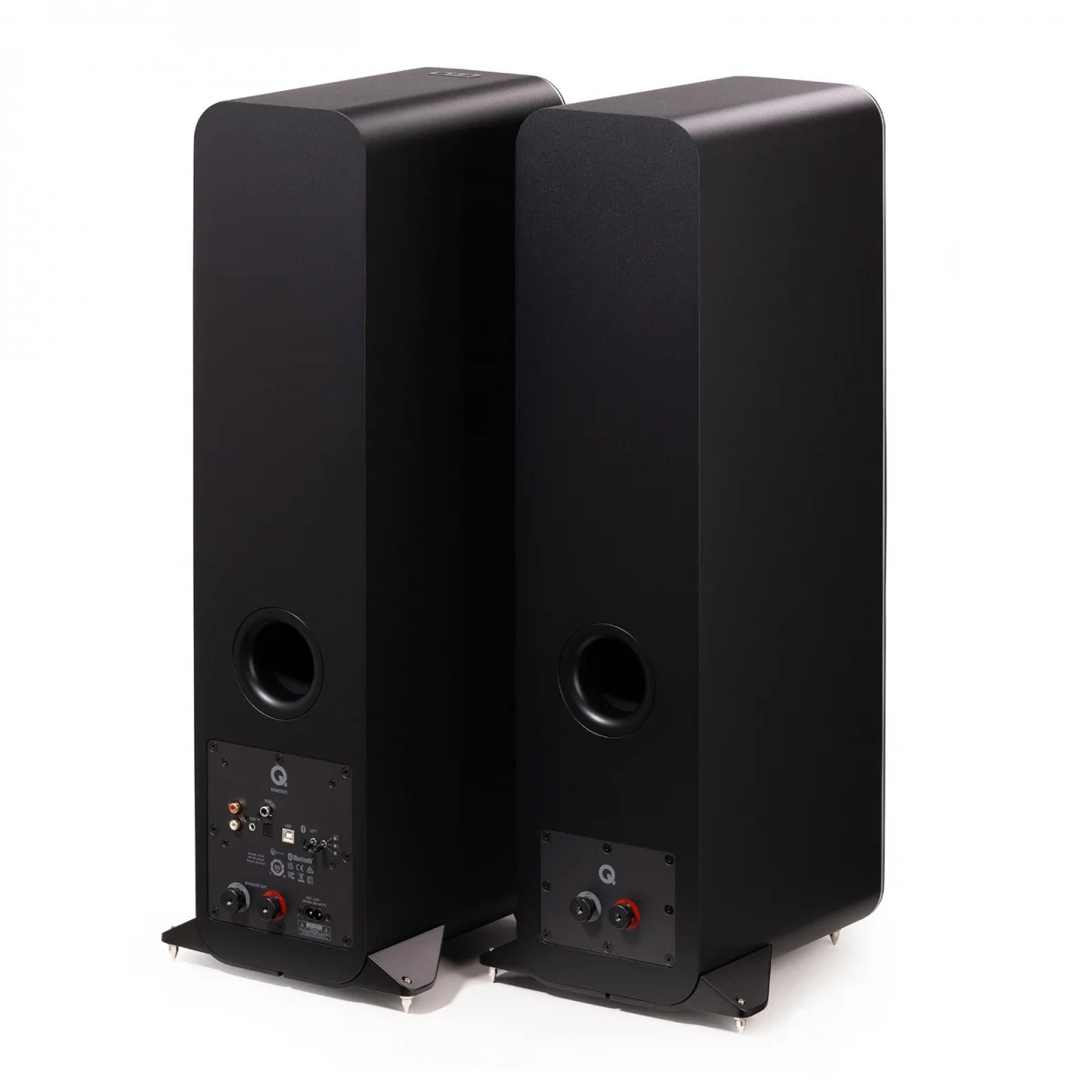 Q Acoustics M40 Powered Bluetooth Floorstanding Speakers Pair Black - Image 2