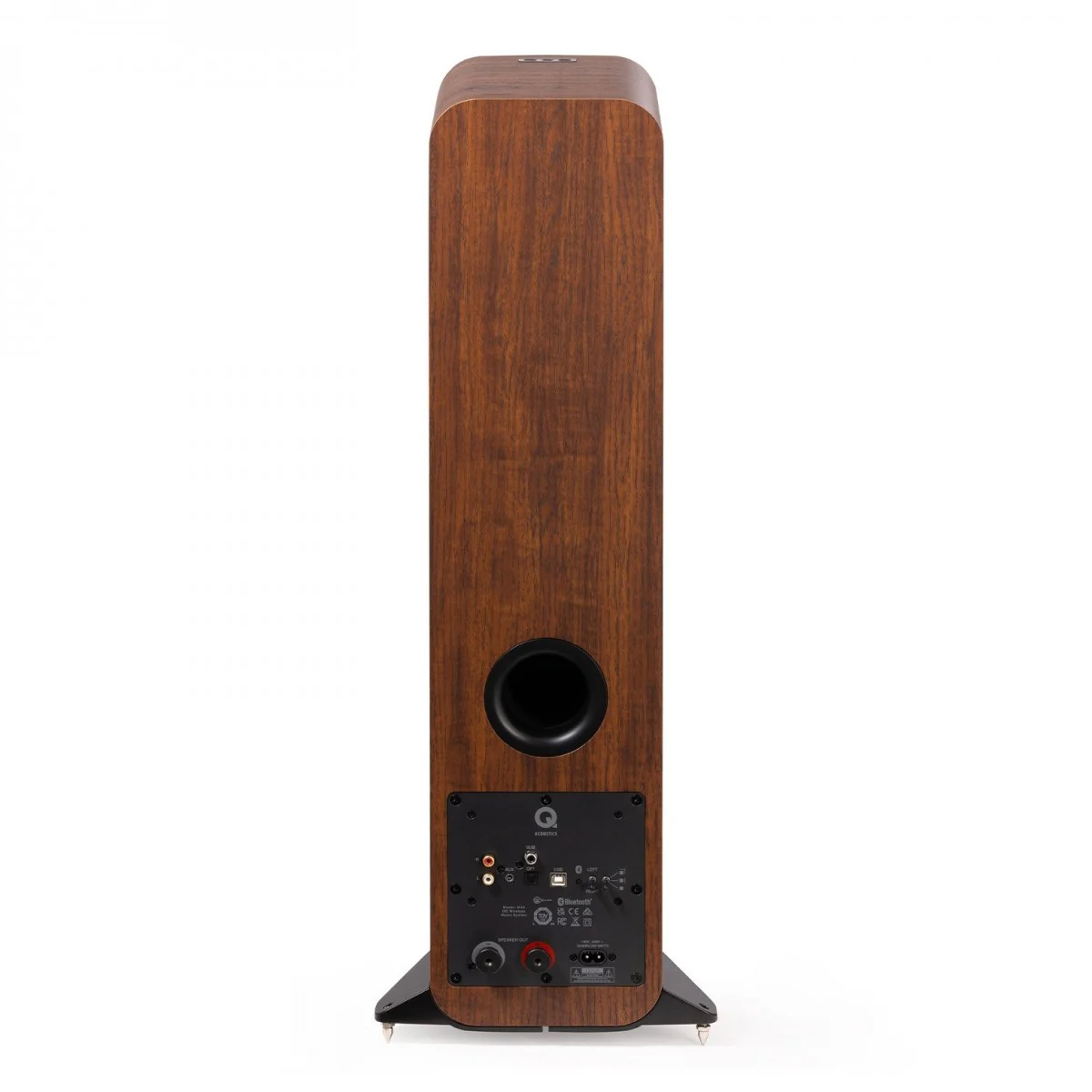 Q Acoustics M40 Powered Bluetooth Floorstanding Speakers Pair Walnut - Image 4