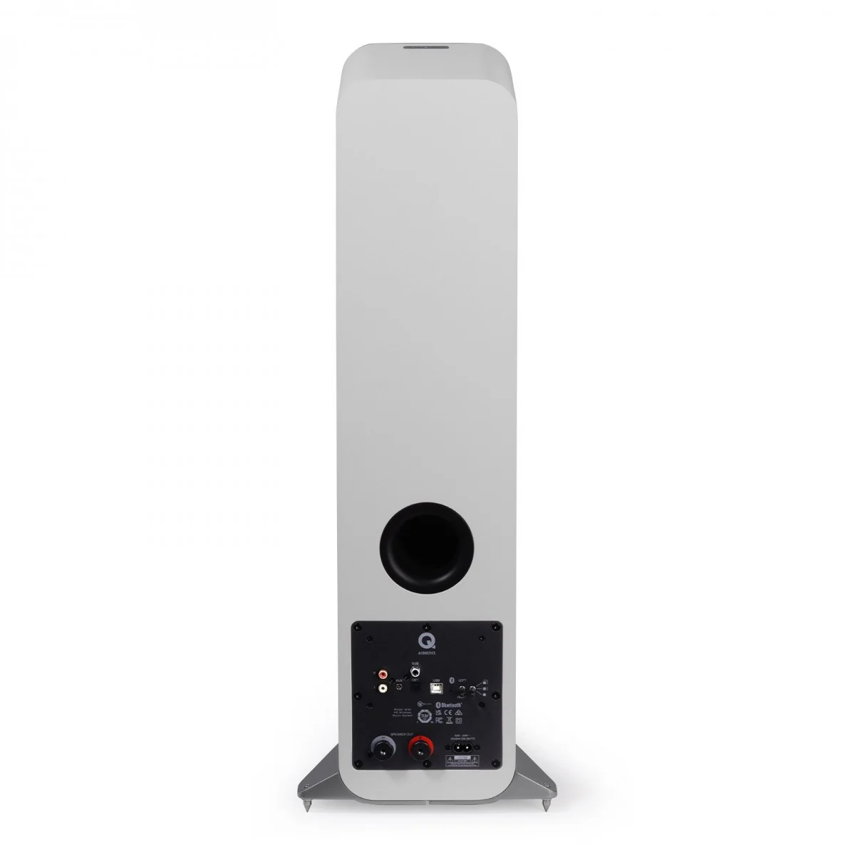 Q Acoustics M40 Powered Bluetooth Floorstanding Speakers Pair White - Image 4