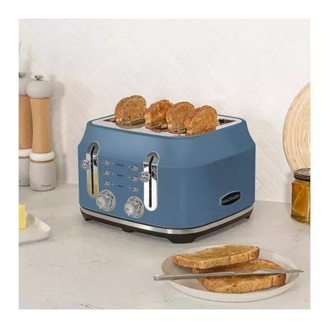 Rangemaster RMCL4S201SB Classic 4 Slice Toaster - Stone Blue - Image 5