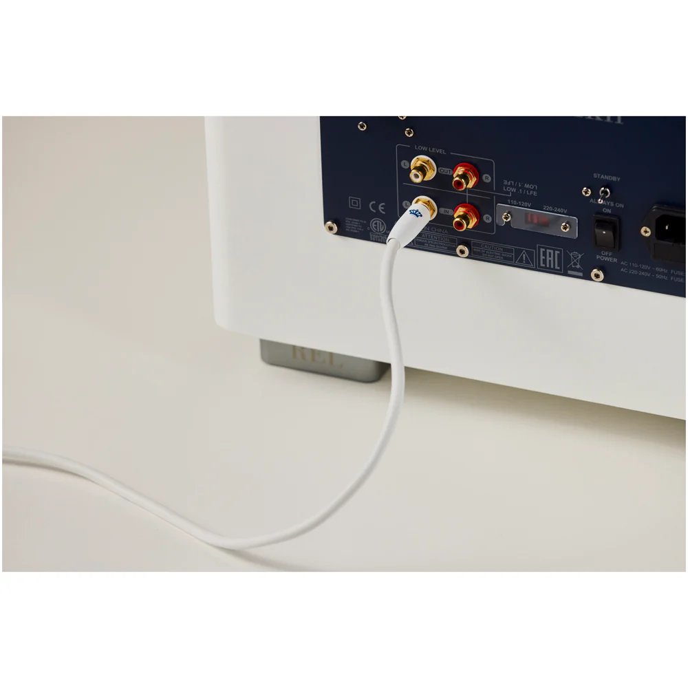 REL Commander .1/LFE 12 Metre Subwoofer Cable White - Image 2