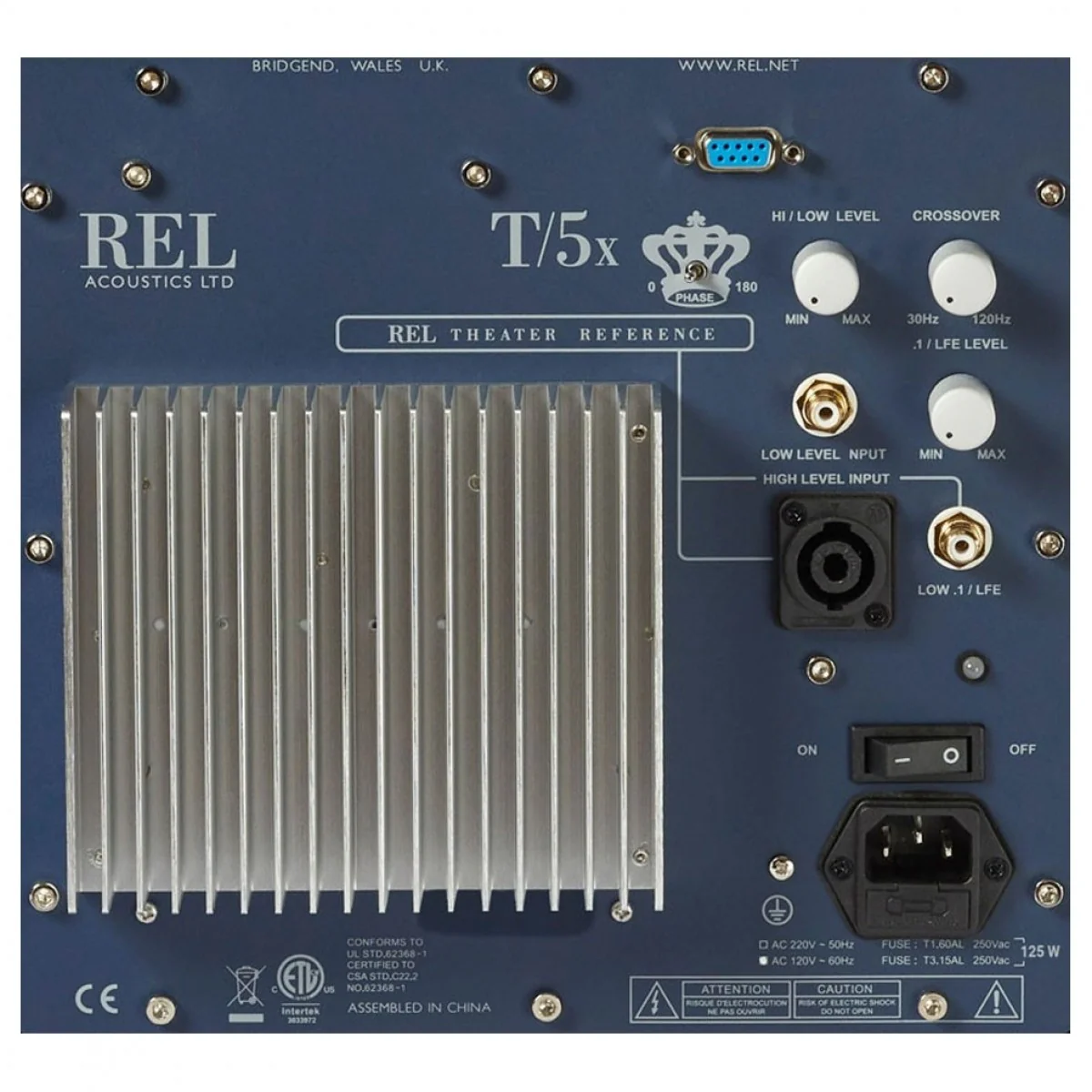 REL T5x 125 Watt Subwoofer - Black - Image 5