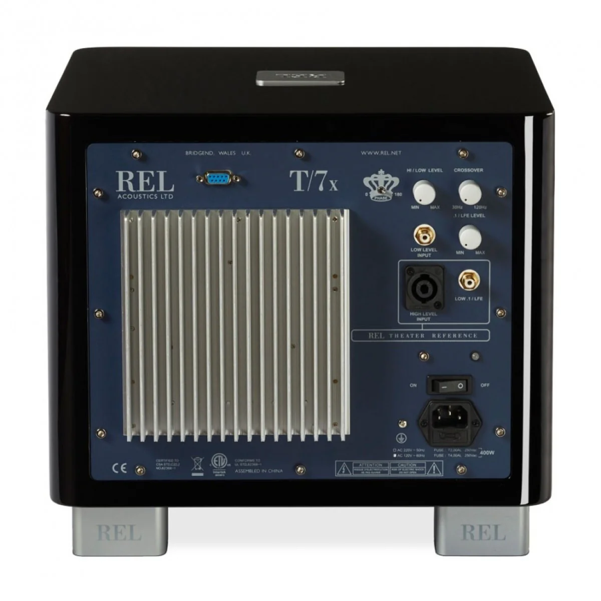 REL T7x 200 Watt Subwoofer - Black - Image 5
