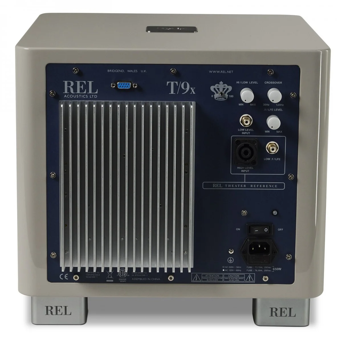 REL T9x 300 Watt Subwoofer - Grey - Image 4