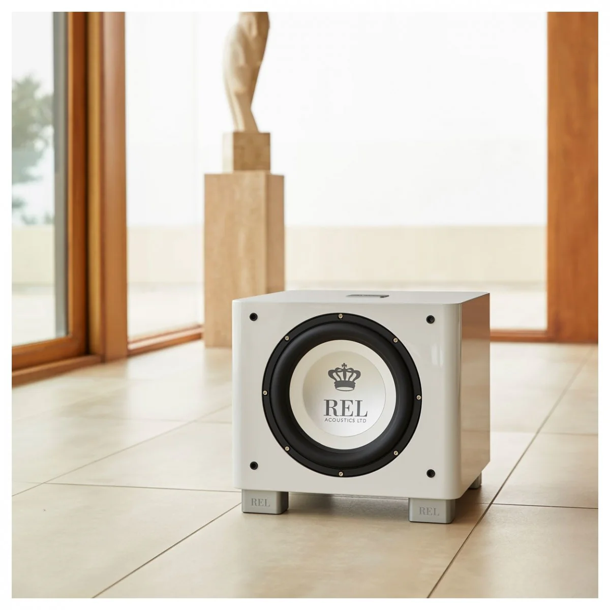 REL T9x 300 Watt Subwoofer - White - Image 8