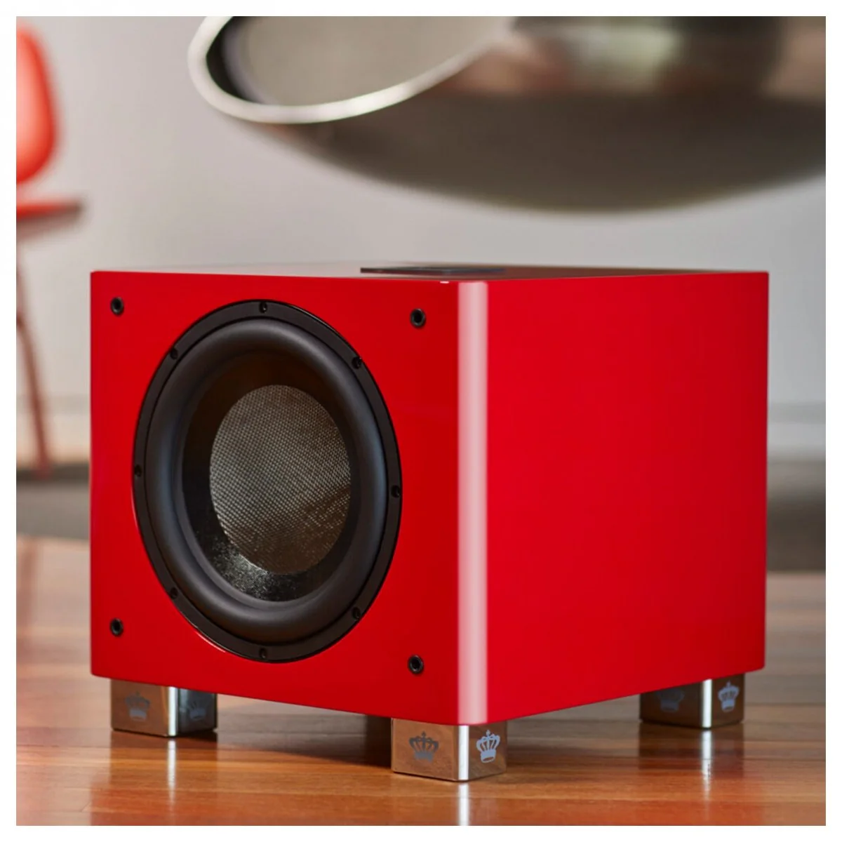 REL T9x SE 300 Watt Subwoofer - Italian Racing Red - Image 6