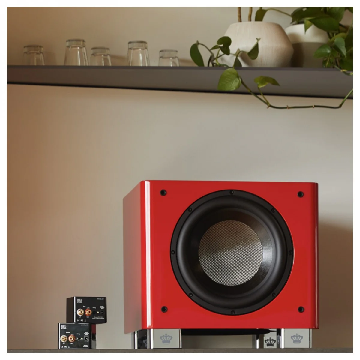 REL T9x SE 300 Watt Subwoofer - Italian Racing Red - Image 8