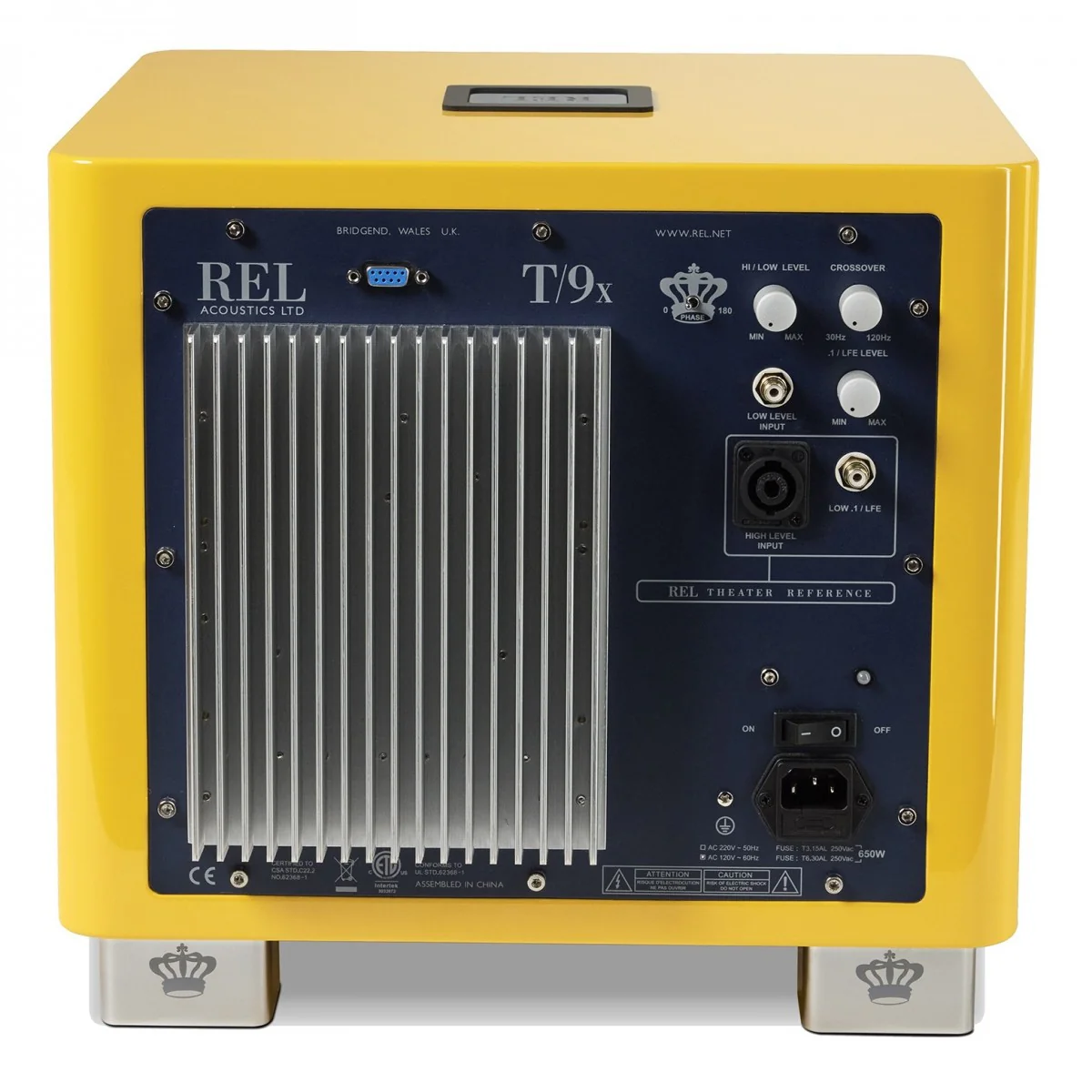 REL T9x SE 300 Watt Subwoofer - Le Mon Yellow - Image 4