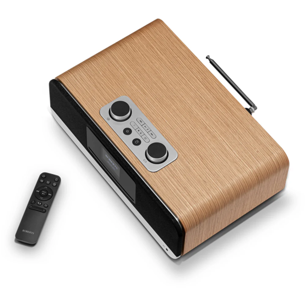 Roberts Blutune 300L DAB DAB+ Bluetooth CD USB Sound System Cherry Wood - Image 3
