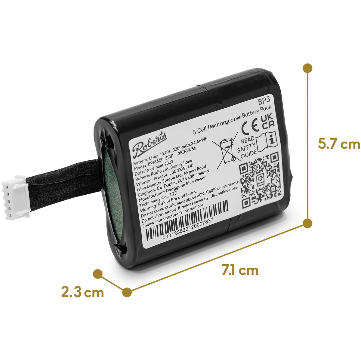 Roberts BP3 Battery Pack For Stream95i And Revival Icon - Image 3