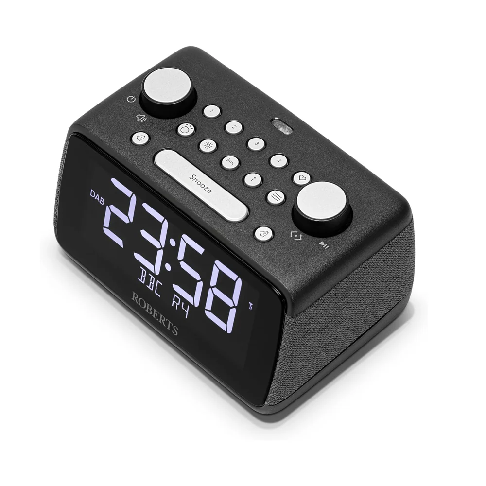 Roberts Ortus 4 DAB DAB+ FM Digital Clock Radio with Bluetooth - Black - Image 4