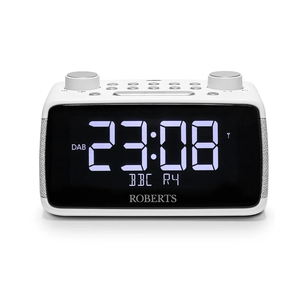 Roberts Ortus 4 DAB DAB+ FM Digital Clock Radio with Bluetooth - White - Image 2