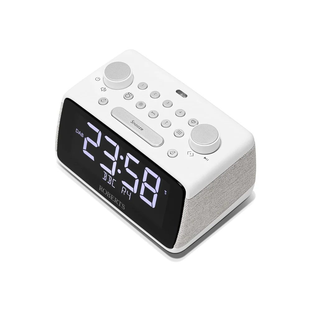 Roberts Ortus 4 DAB DAB+ FM Digital Clock Radio with Bluetooth - White - Image 4