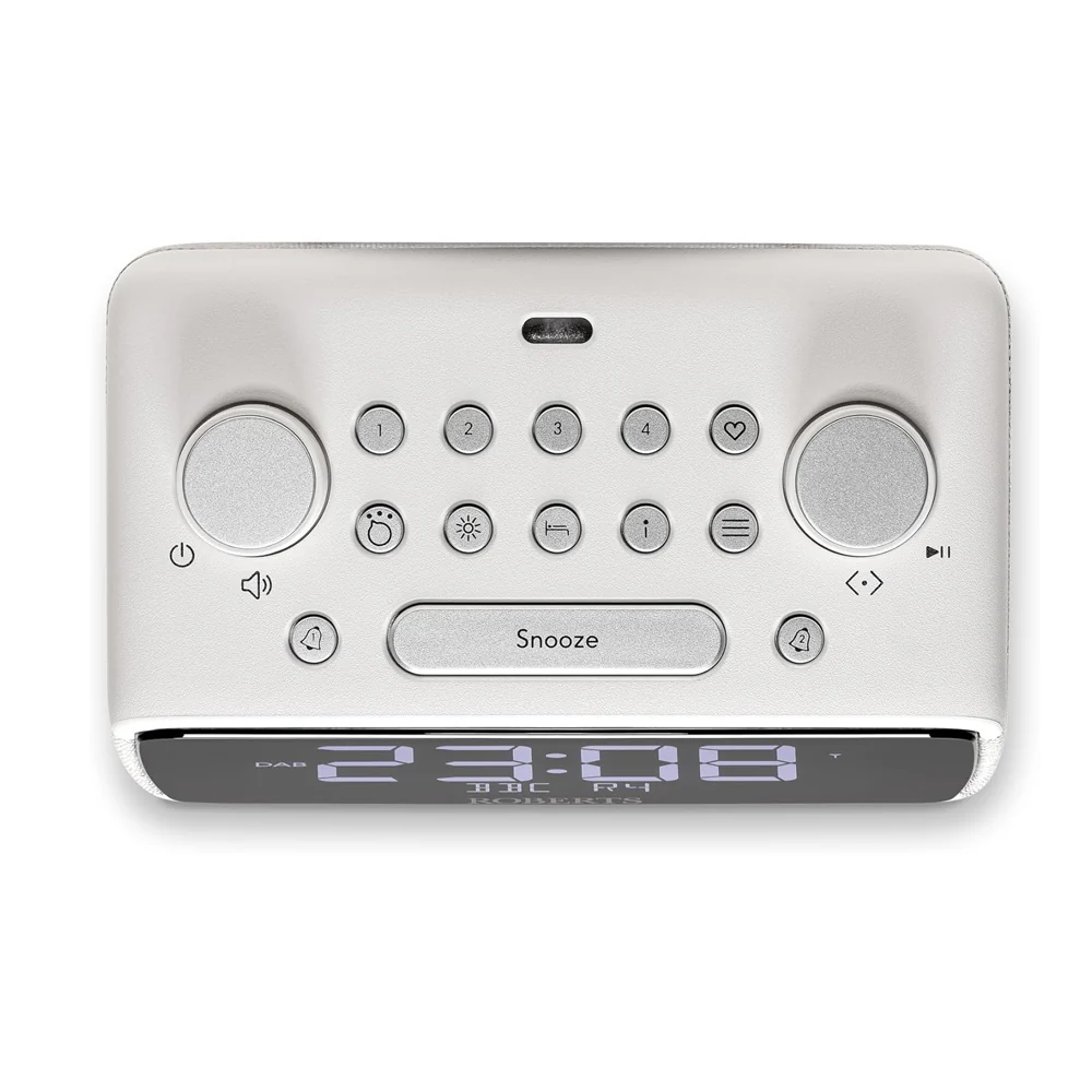 Roberts Ortus 4 DAB DAB+ FM Digital Clock Radio with Bluetooth - White - Image 5