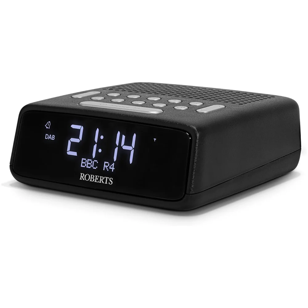 Roberts Ortus DAB DAB+ FM Bedside Alarm Clock Radio Black - Image 2