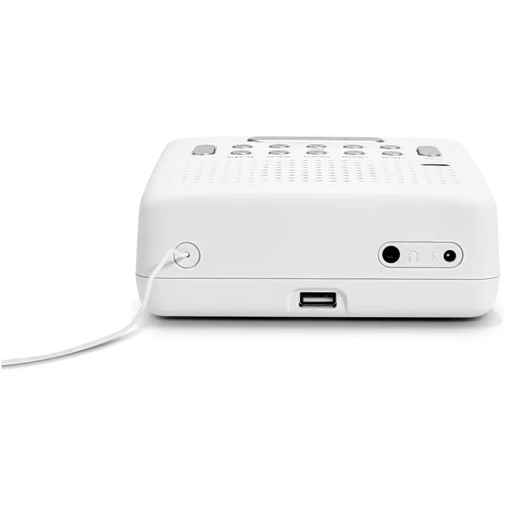 Roberts Ortus DAB DAB+ FM Bedside Alarm Clock Radio White - Image 4