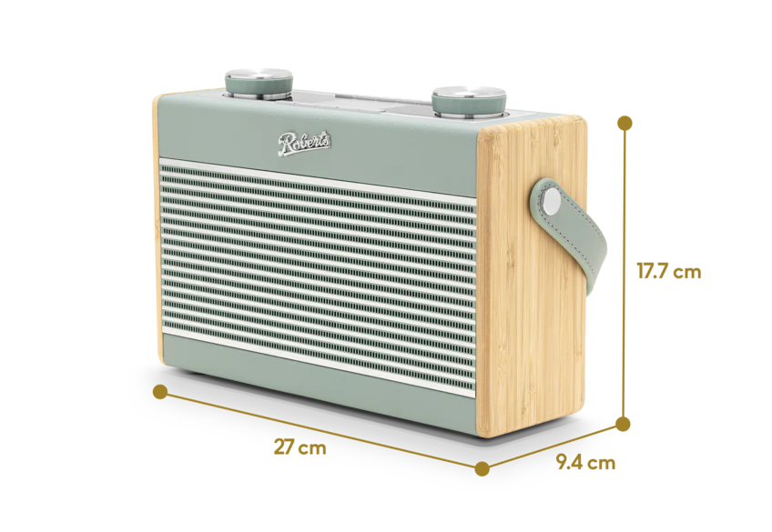Roberts Rambler Classic DAB DAB+ FM RDS Bluetooth Radio Duck Egg - Image 4