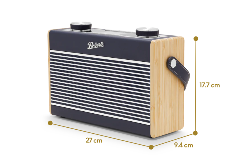 Roberts Rambler Classic DAB DAB+ FM RDS Bluetooth Radio Navy Blue - Image 4