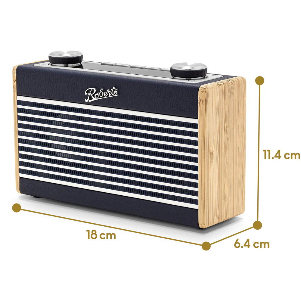 Roberts Rambler Uno DAB DAB+ FM RDS Bluetooth Digital Radio Navy Blue - Image 7