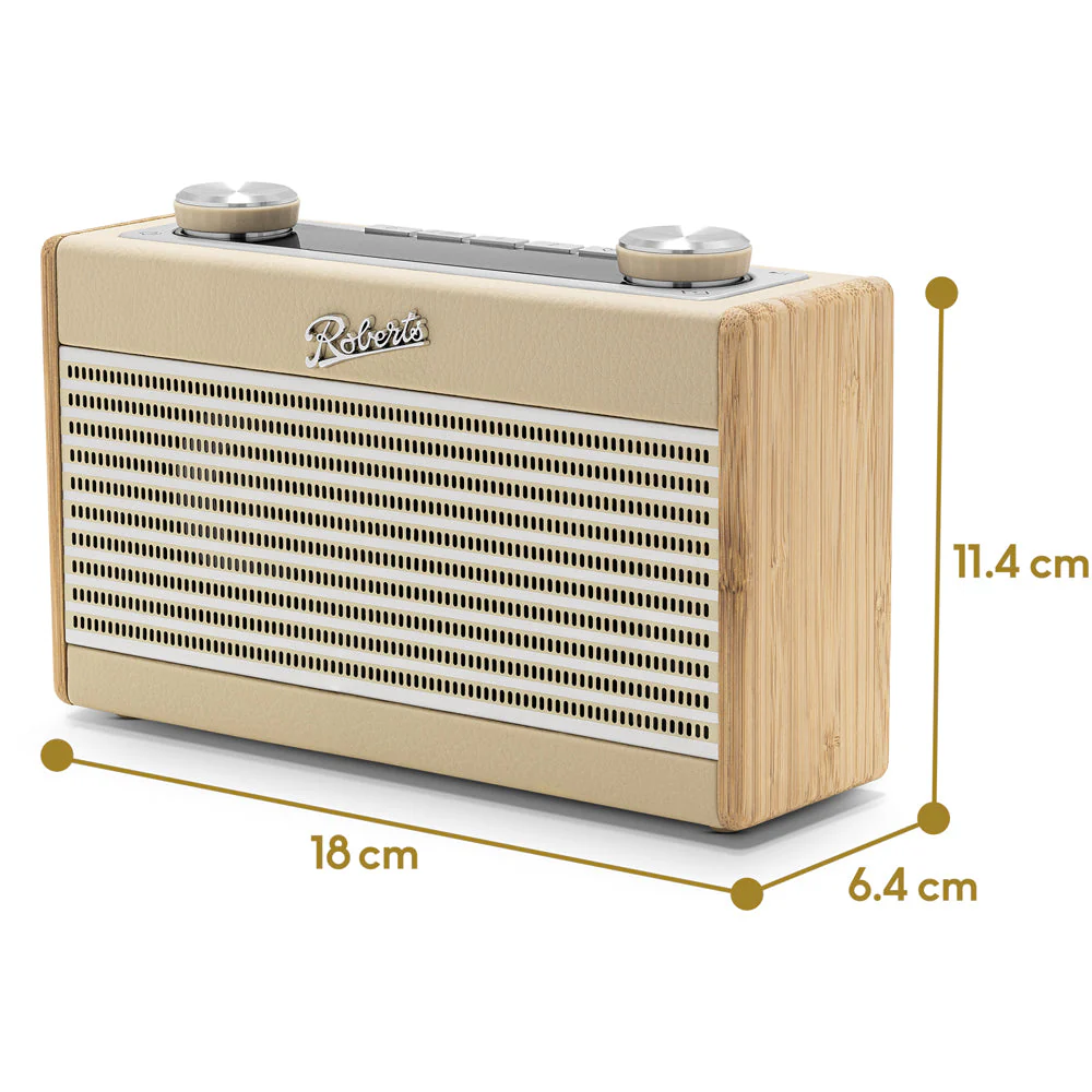 Roberts Rambler Uno DAB DAB+ FM RDS Bluetooth Digital Radio Pastel Cream - Image 7