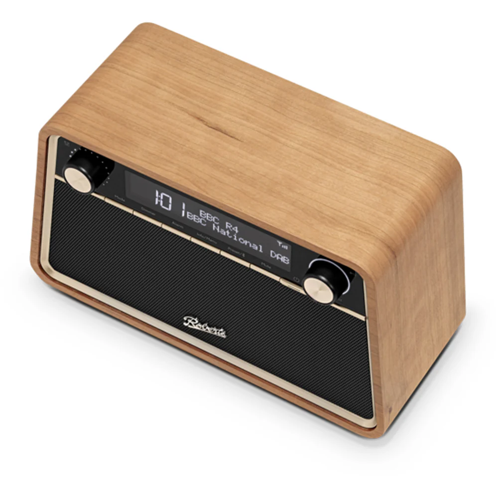 Roberts Reva DAB DAB+ FM Table-Top Radio With Bluetooth - Cherry Wood - Image 4