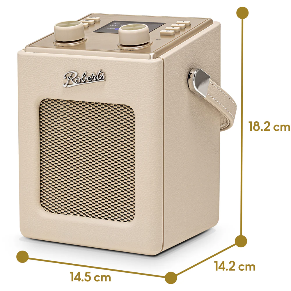 Roberts Revival Mini 2 Portable Bluetooth DAB+ DAB FM Radio - Pastel Cream - Image 7