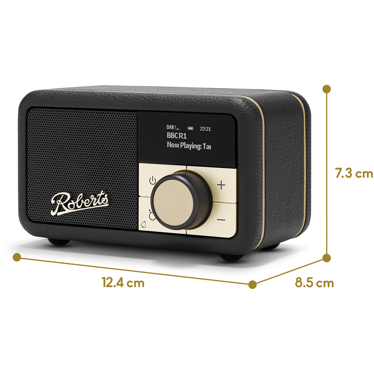 Roberts Revival Petite 2 DAB DAB+ Bluetooth Rechargeable Digital Radio Black - Image 5