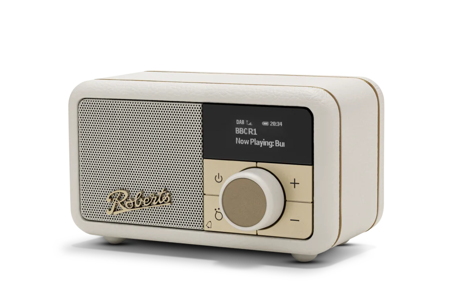 Roberts Revival Petite 2 DAB DAB+ Bluetooth Rechargeable Digital Radio Pastel Cream - Image 2