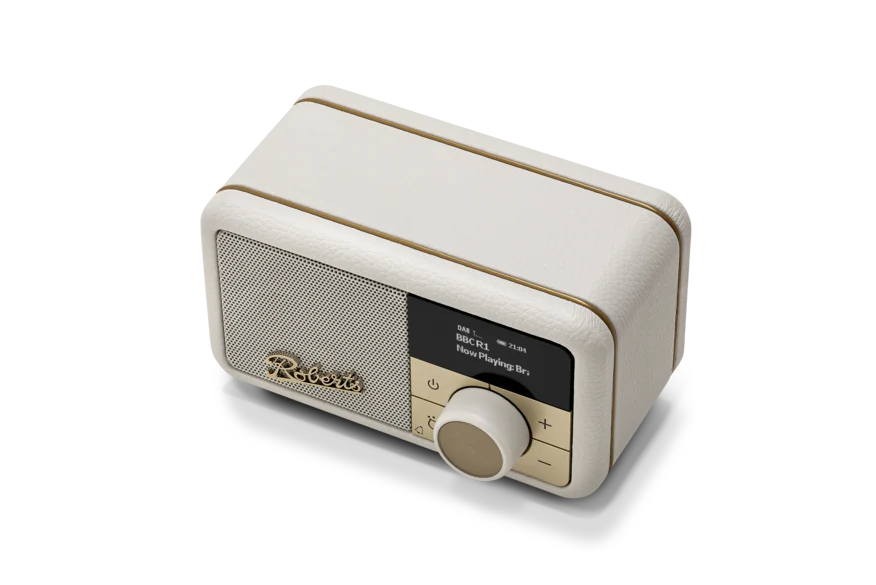 Roberts Revival Petite 2 DAB DAB+ Bluetooth Rechargeable Digital Radio Pastel Cream - Image 3
