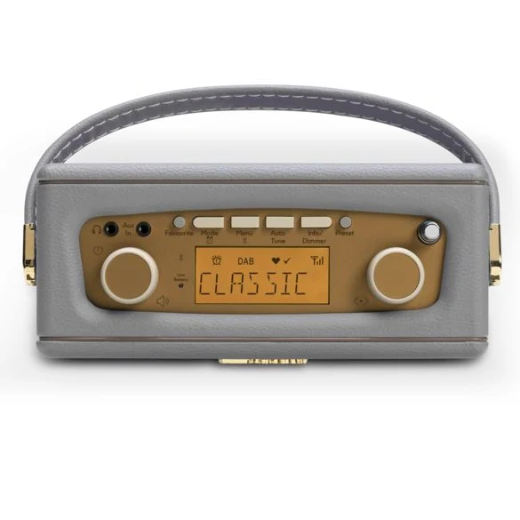 Roberts Revival Uno BT DAB DAB+ FM Radio with 2 alarms and line out in Dove Grey Bluetooth - Image 4