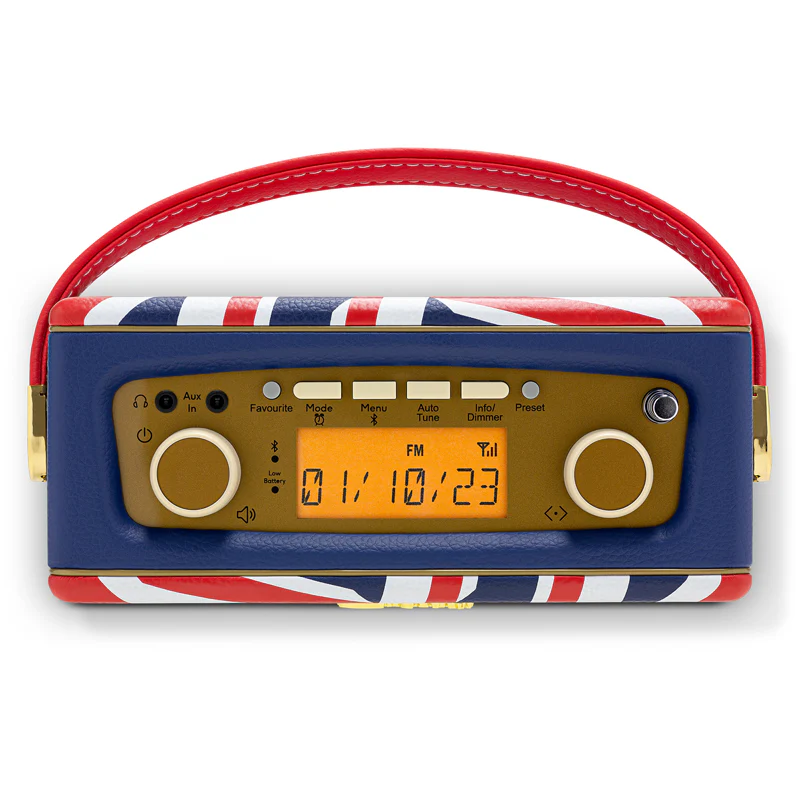 Roberts Revival Uno BT DAB DAB+ FM Radio with 2 Alarms and line out in Union Jack Bluetooth Limited Edition Open Box Clearance - Image 5
