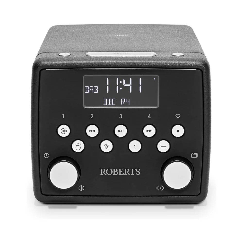 Roberts SOUND 49 FM DAB DAB+ Digital Clock Radio with Bluetooth and CD Player - Black - Image 2